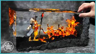 Dragons Kenku Warlock : Hell’s Sealer | AmazingTrungX DIY Epoxy Resin Diorama