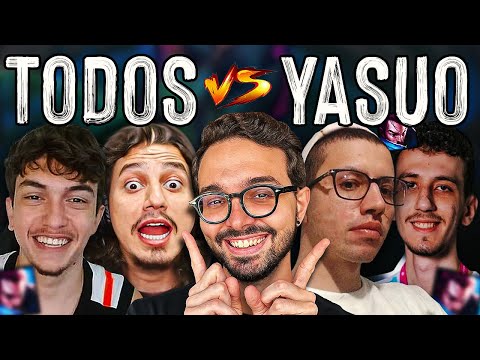 5 HIGH ELO vs 1 YASUO DE HACK!