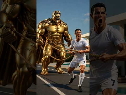 🔥Ronaldo vs Messi, Neymar & Mbappé: Epic Strawberry Magic Battle 🍓⚡ #ronaldo #messi #aifunnyshorts