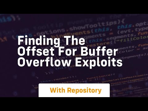 finding the offset for buffer overflow exploits