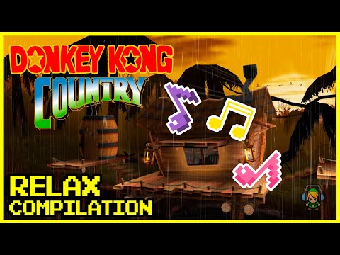 DONKEY KONG COUNTRY Relaxing Music Compilation 4K 🎵🅰🅽🅸🅼🅰🆃