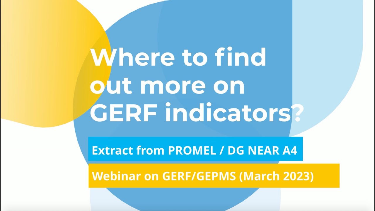 Where to find out more on GERF indicators?