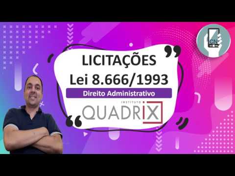 Questões sobre Licitações -  Lei 8 666/1993 -  Banca Quadrix -   Múltipla Escolha