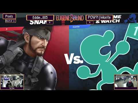 Eddie_805 (Snake) vs Monte (Mr. Game & Watch) - Ultimate Singles Losers Round 5  - EugeneBound
