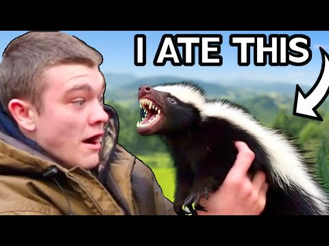 I Trapped a DISGUSTING Skunk and Ate It!