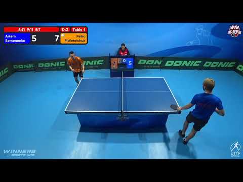 16:30 Artem Semenenko 0  -  3 Petro Pidleteichuk West 3 WIN CUP 09.11.2022 | TABLE TENNIS WINCUP