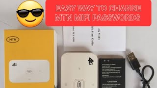 HOW TO CHANGE MTN MIFI PASSWORD...