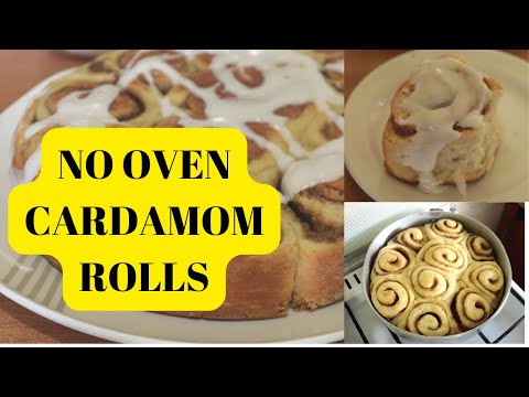 How to Make Cardamom Rolls Without an Oven| No-bake Rolls Recipe with Cardamom Spice Baked on Gas
