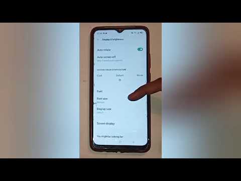 How to change font size in realme c15,change font size setting