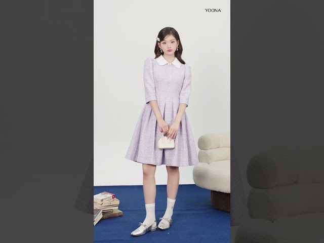 ND11X523 - Đầm dạ tweed