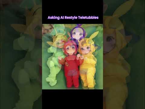 Asking AI Restyle Teletubbies 5 times,😱 this is the result #shorts
