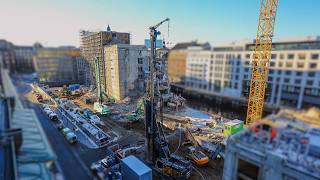 construction site time lapse: demolition of a building | Hamburg