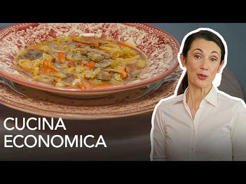 Mixed pasta in broth with mushrooms and chestnuts | Budget-friendly cooking with Csaba della Zorza