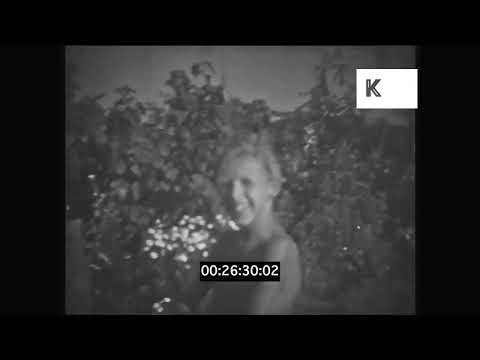 1930s, 1940s Wartime Germany, Dining Outside in Summer, WWII Home Movies