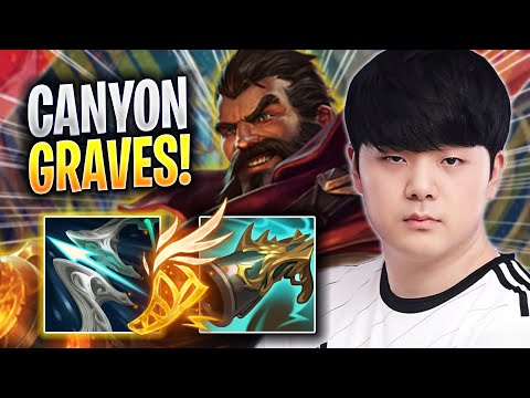 CANYON TRIES GRAVES WITH NEW BUFFS! - DK Canyon Plays Graves JUNGLE vs Lee Sin! | Season 2023