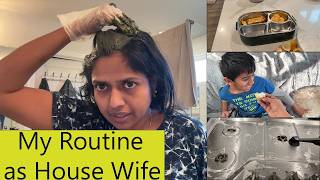 காலை முதல் மதியம் வரை as Stay at home mom of 3kids~Kids school lunch & cleaning~ Family TravelerVLOG