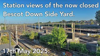 Station views of the now closed Bescot Down Side Yard, 17th May 2025.