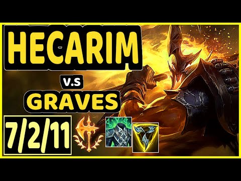 DJOKO (HECARIM) vs GRAVES - 7/2/11 KDA JUNGLE GAMEPLAY - EUW Ranked MASTER