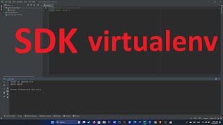 Pycharm Failed to create virtuelenv, SDK is not defined ERROR