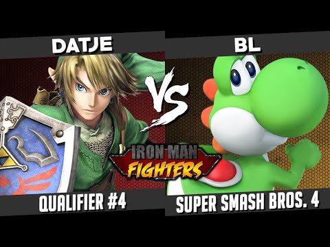 Datje (Link) vs. BL (Yoshi) - Qualifier #4 - Super Smash Bros. 4 Wii U - Iron Man Fighters