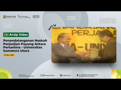 Signing Ceremony of the Framework Agreement between Pertamina and Universitas Sumatera Utara, May 19, 1997