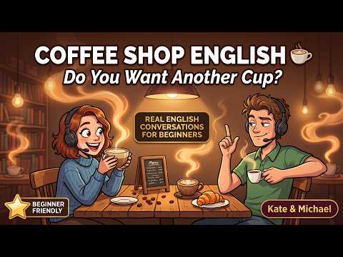 English Conversation at the Coffee Shop for Beginners