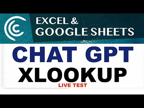 XLOOKUP in Excel Google Sheets from Other Worksheets with CHAT GPT