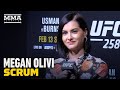 Megan Olivi Media Day Scrum | UFC 258 | MMA Fighting