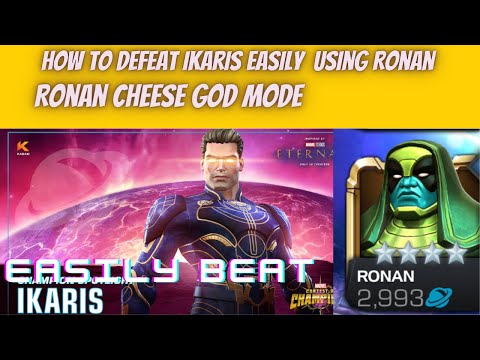 MCOC How To Defeat Ikaris Easily| Cheese Cavalier Ikaris | Ronan| Marvel Contest of Champions | MCOC