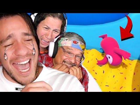 Laughed so Hard w/ My Mexican Parents - Fall Guys