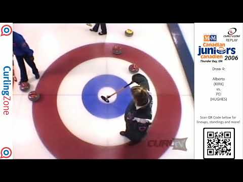 CurlTV Replay: 2006 Canadian Juniors - Megan Kirk (AB) vs. Meaghan Hughes (PEI)