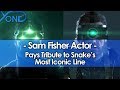 Sam Fisher Actor Pays Tribute to Snake's Most Iconic Line