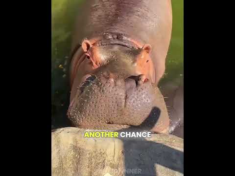 Feeding a Hippo Watermelon! 😮🍉