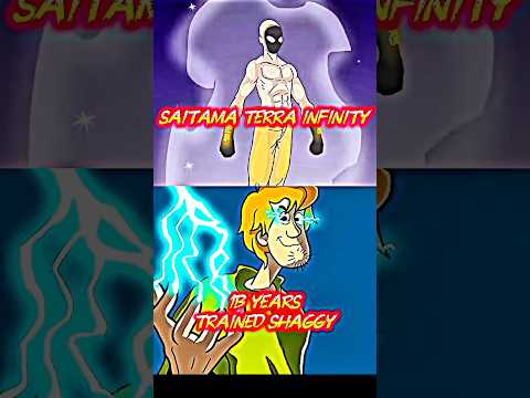 Saitama terra infinity vs 1b years trained Shaggy #cartoon #anime #viral #shorts