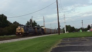 preview picture of video 'Tren automotriz CSX pasando por Lyndon, Kentucky'