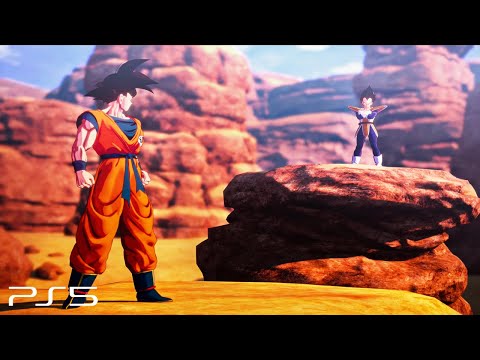 Dragon Ball Z: Kakarot PS5 - Goku vs Vegeta Boss Fight & Ending (4K 60fps)