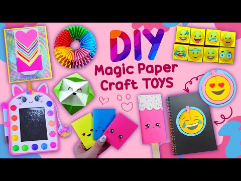 11 Magic Paper Craft TOYS - DIY MAGIC and FUNNY TOYS - Viral TikTok Cute Antistress Fidget Toys