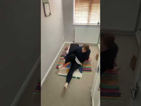 Eka pada Supta virasana- side twist reclined hero pose