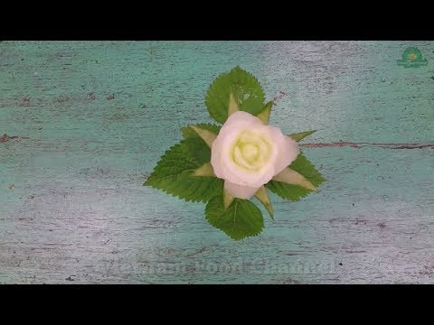 How to make Cubcumber flower (03)