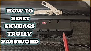 How To Reset/Change Skybags Trolley Lock Password/Pin/Code in details || Jitendra