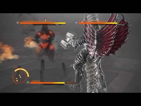 Godzilla (PS4) Online VS: Gigan vs. Burning Godzilla vs. SpaceGodzilla