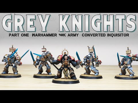 PAINTING SHOWCASE Grey Knights Terminator Inquisitor Warhammer 40k 9th