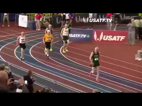 100-year-old Orville Rogers sets an age group record in the men's 60m!