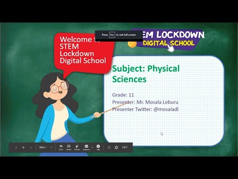 Grade 11 Physical Science 20 April 2020