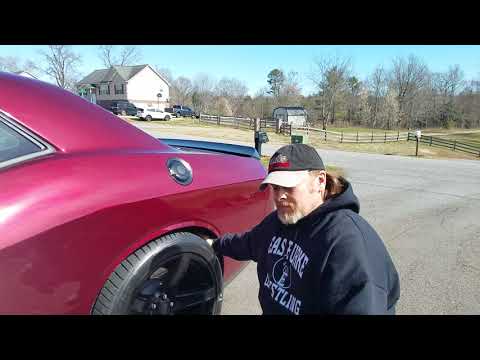 Hellcat Challenger with 315/35/20 rear tires