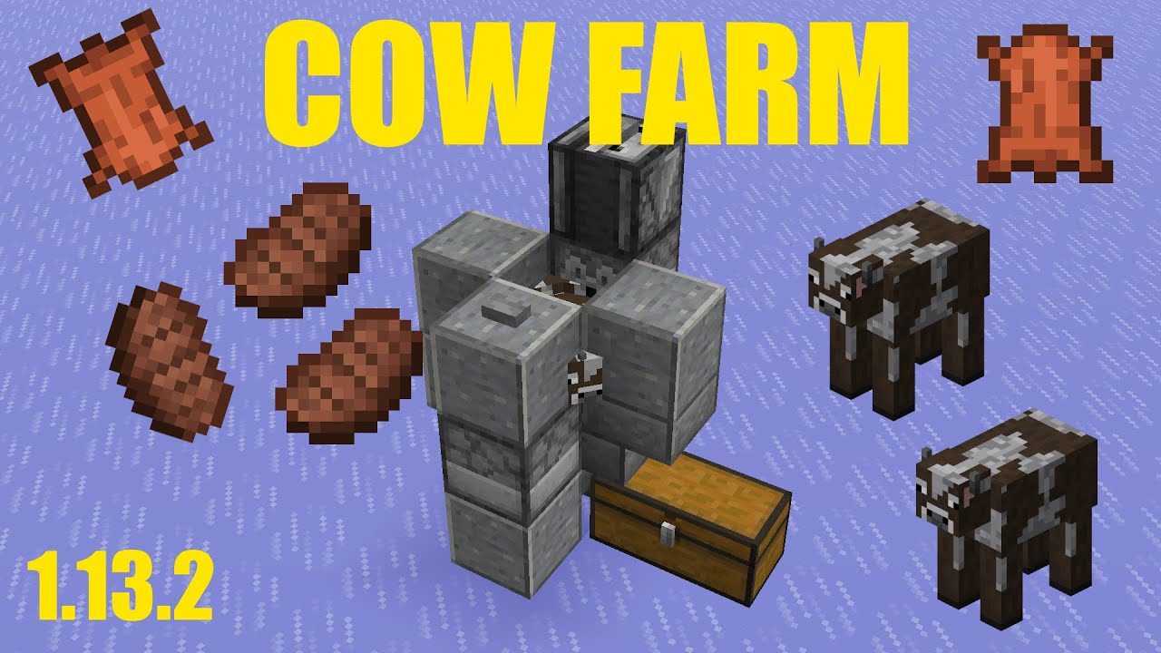 Minecraft | Automatic Cow Farm (Version 1.13.2)