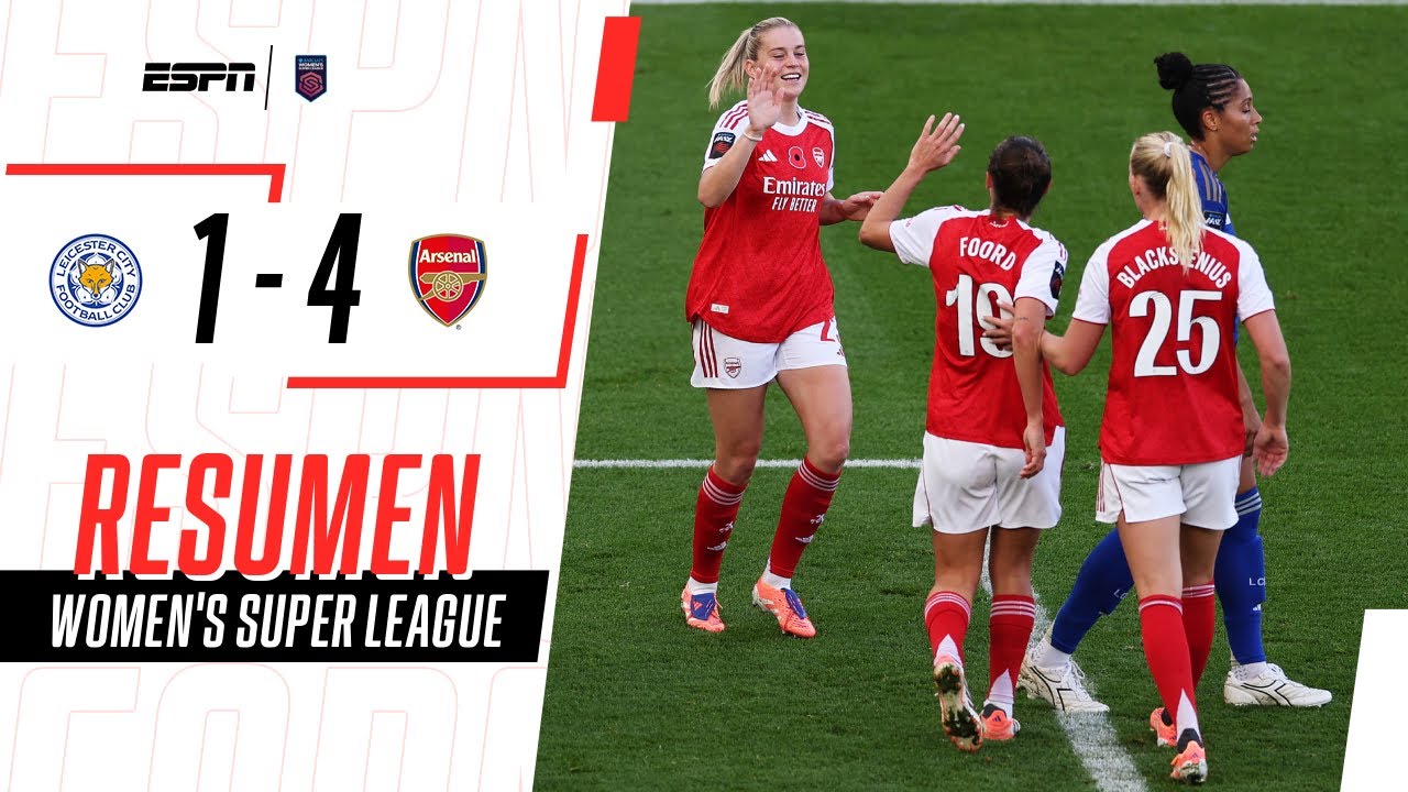 ARSENAL FUE UNA MÁQUINA Y APLASTÓ DE VISITANTE AL LEICESTER | Leicester 1-4 Arsenal | RESUMEN