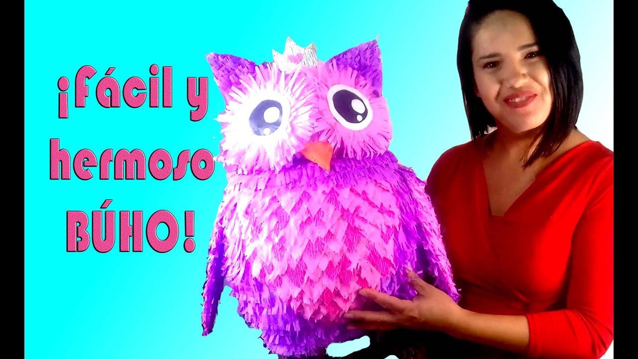 PIÑATA BÚHO decoración final