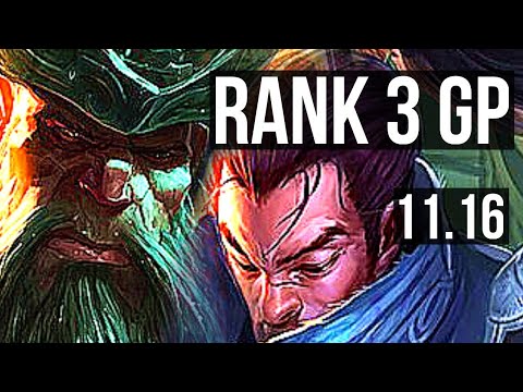GANGPLANK vs YASUO (TOP) | Rank 3 GP, Godlike, Rank 23 | EUW Challenger | v11.16