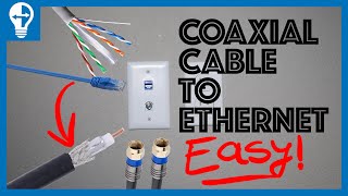 Easily Convert A Coaxial Cable Into Ethernet , FAST SPEED 🚀